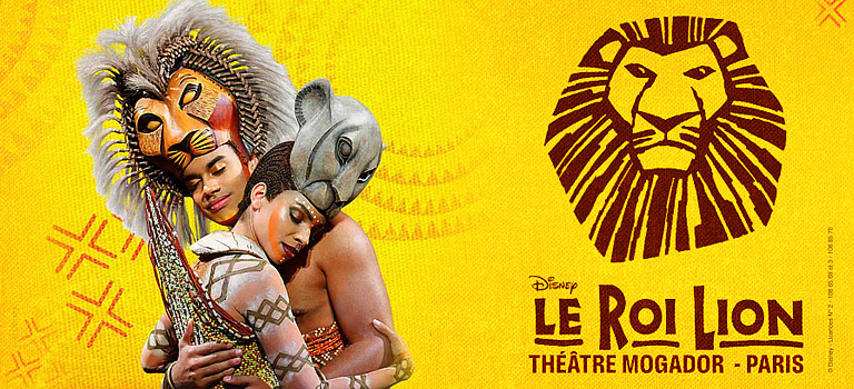 Spectacle le roi Lion au théâtre Mogador à Paris